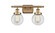 Ballston Urban Two Light Bath Vanity in Brushed Brass (405|916-2W-BB-G202-6)