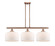 Ballston Urban Three Light Island Pendant in Antique Copper (405|916-3I-AC-G71-L)