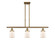 Ballston Urban Three Light Island Pendant in Brushed Brass (405|916-3I-BB-G51)