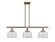 Ballston Urban LED Island Pendant in Brushed Brass (405|916-3I-BB-G72-LED)