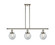Ballston Urban Three Light Island Pendant in Polished Nickel (405|916-3I-PN-G204-6)