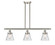Ballston Urban Three Light Island Pendant in Brushed Satin Nickel (405|916-3I-SN-G64)