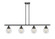 Ballston Urban Four Light Island Pendant in Matte Black (405|916-4I-BK-G202-6)