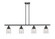 Ballston Urban Four Light Island Pendant in Matte Black (405|916-4I-BK-G52)