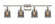 Ballston Urban Four Light Bath Vanity in Polished Nickel (405|916-4W-PN-G53)