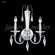 Sculptured Crystal Leaf Two Light Wall Sconce in Silver (64|96272S22)