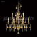 Murano Nine Light Chandelier in Aged Gold (64|96329AG22E-97)