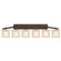 Alabaster Rocks Six Light Bath Bar in Matte Black (102|ALR-8596-55-MBLK)