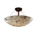 Alabaster Rocks Three Light Semi-Flush Mount in Dark Bronze (102|ALR-9651-35-DBRZ-F4)