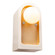 Ambiance Collection One Light Wall Sconce in Matte White with Champagne Gold internal finish (102|CER-3010-MTGD)