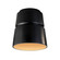 Radiance One Light Flush-Mount in Carbon Matte Black/Champagne Gold (102|CER-6150-CBGD)