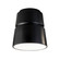 Radiance One Light Outdoor Flush-Mount in Carbon - Matte Black (102|CER-6150W-CRB)