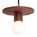Radiance One Light Pendant in Canyon Clay (102|CER-6320-CLAY-CROM-BKCD)