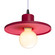 Radiance One Light Pendant in Cerise (102|CER-6325-CRSE-MBLK-WTCD) Radiance One Light Pendant in Cerise (102|CER-6325-CRSE-MBLK-WTCD)