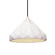Radiance One Light Pendant in Gloss White (102|CER-6450-WHT-ABRS-BKCD)