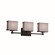Textile Three Light Bath Bar in Polished Chrome (102|FAB-8423-10-GRAY-CROM)