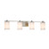 Textile Four Light Bath Bar in Polished Chrome (102|FAB-8444-10-WHTE-CROM)