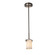 Textile One Light Pendant in Polished Chrome (102|FAB-8455-10-WHTE-CROM)