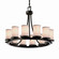 Textile 12 Light Chandelier in Dark Bronze (102|FAB-8768-10-WHTE-DBRZ)