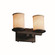 Textile Two Light Bath Bar in Dark Bronze (102|FAB-8772-10-CREM-DBRZ)
