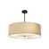 Textile Six Light Pendant in Dark Bronze (102|FAB-9592-CREM-DBRZ)