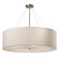 Textile Eight Light Pendant in Brushed Nickel (102|FAB-9594-WHTE-NCKL)