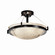 LumenAria Three Light Semi-Flush Mount in Matte Black (102|FAL-9681-35-MBLK)