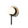 Fusion One Light Wall Sconce in Matte Black w/ Brass Ring (102|FSN-4221-OPAL-MBBR)