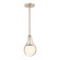 Fusion One Light Pendant in Brushed Brass (102|FSN-4235-OPAL-BRSS)