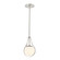 Fusion One Light Pendant in Brushed Nickel (102|FSN-4235-OPAL-NCKL)