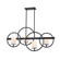 Fusion Four Light Island Chandelier in Matte Black (102|FSN-4370-OPAL-MBLK)