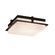 Fusion LED Outdoor Flush Mount in Dark Bronze (102|FSN-7569W-OPAL-DBRZ)