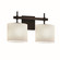 Fusion Two Light Bath Bar in Dark Bronze (102|FSN-8412-30-OPAL-DBRZ)