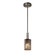 Fusion One Light Pendant in Dark Bronze (102|FSN-8445-10-MROR-DBRZ)