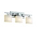 Fusion Three Light Bath Bar in Matte Black (102|FSN-8703-30-OPAL-MBLK)