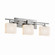 Fusion Three Light Bath Bar in Matte Black (102|FSN-8703-55-OPAL-MBLK)