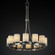 Fusion LED Chandelier in Matte Black (102|FSN-8763-10-OPAL-MBLK-LED12-8400)