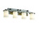 Fusion Four Light Bath Bar in Matte Black (102|FSN-8774-10-OPAL-MBLK)