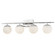 Fusion Four Light Bath Bar in Polished Chrome (102|FSN-8964-OPAL-CROM)
