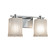 Veneto Luce Two Light Bath Bar in Matte Black (102|GLA-8442-26-WTFR-MBLK)