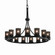Wire Mesh 15 Light Chandelier in Matte Black (102|MSH-8715-10-MBLK)