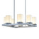 Porcelina LED Outdoor Chandelier in Brushed Nickel (102|PNA-7519W-SAWT-NCKL)