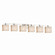 Porcelina Six Light Bath Bar in Brushed Nickel (102|PNA-8426-55-WAVE-NCKL)