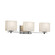Porcelina Three Light Bath Bar in Brushed Nickel (102|PNA-8443-55-WFAL-NCKL)