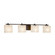 Porcelina Four Light Bath Bar in Polished Chrome (102|PNA-8444-55-PLET-CROM)