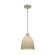 Porcelina One Light Pendant in Brushed Nickel (102|PNA-8814-18-PLET-NCKL-RIGID)