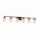 Limoges Six Light Bath Bar in Dark Bronze (102|POR-8426-10-PLET-DBRZ)