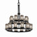 Wire Glass 21 Light Chandelier in Matte Black (102|WGL-8767-10-GRCB-MBLK)