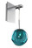 Meteor One Light Wall Bracket in Chrome (33|309520CH/AQUA)