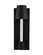 Candelero Outdoor LED Wall Sconce in Matte Black w White Accent (33|405322MBW)